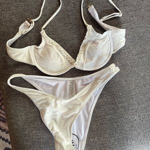White shein bikini